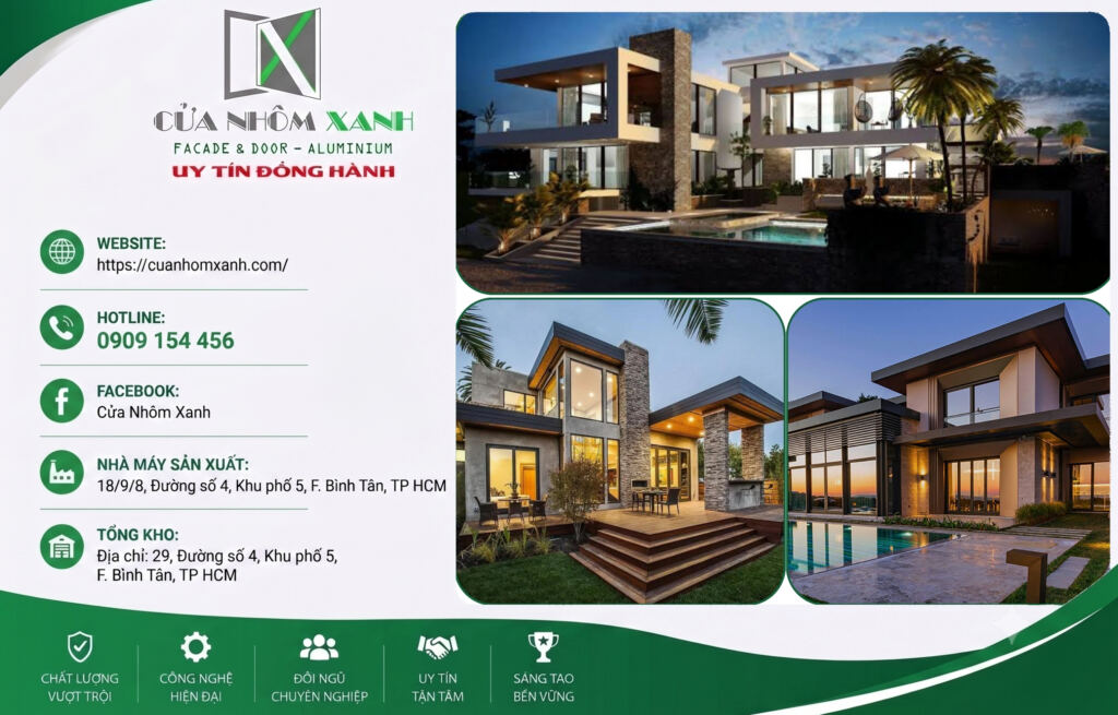 TẦM NHÌN - CỬA NHÔM XANH