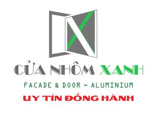 logo tài liệu cửa nhôm xanh