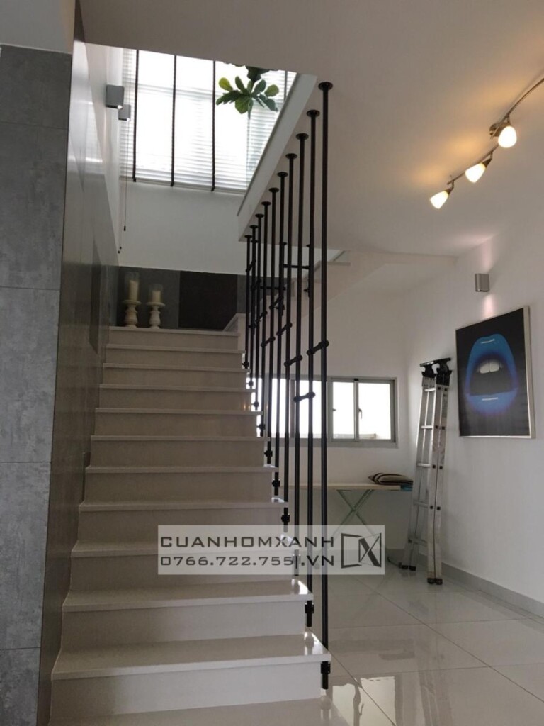 Lan can song inox xi mạ PVD