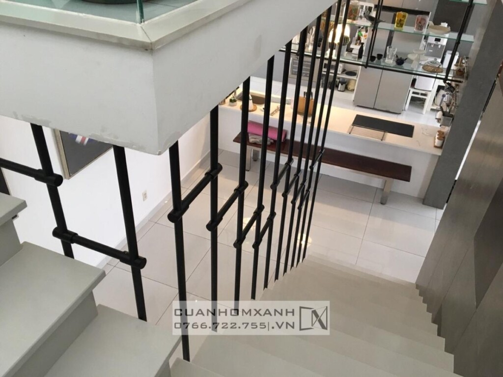 Lan can song inox xi mạ PVD