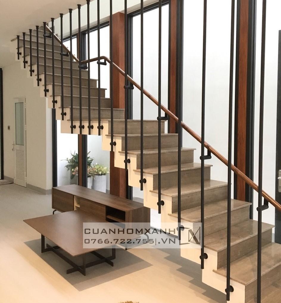 Lan can song inox xi mạ PVD