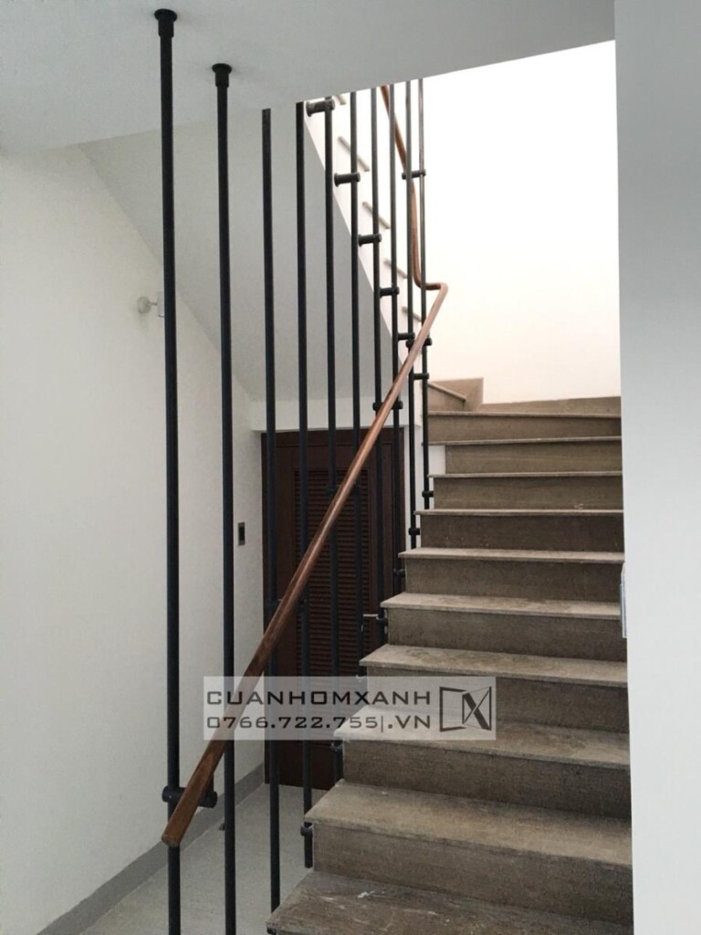 Lan can song inox xi mạ PVD