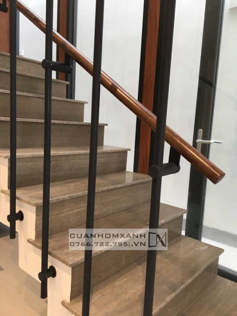 Lan can song inox xi mạ PVD