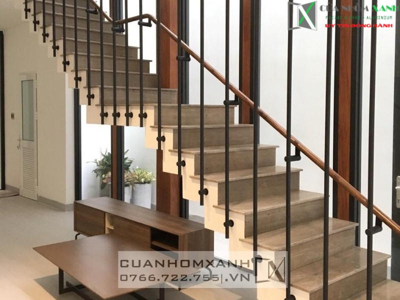 Lan can song inox xi mạ PVD